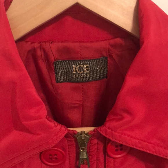 ICE Iceberg Red Bomber Jacket - Picture 5 of 7